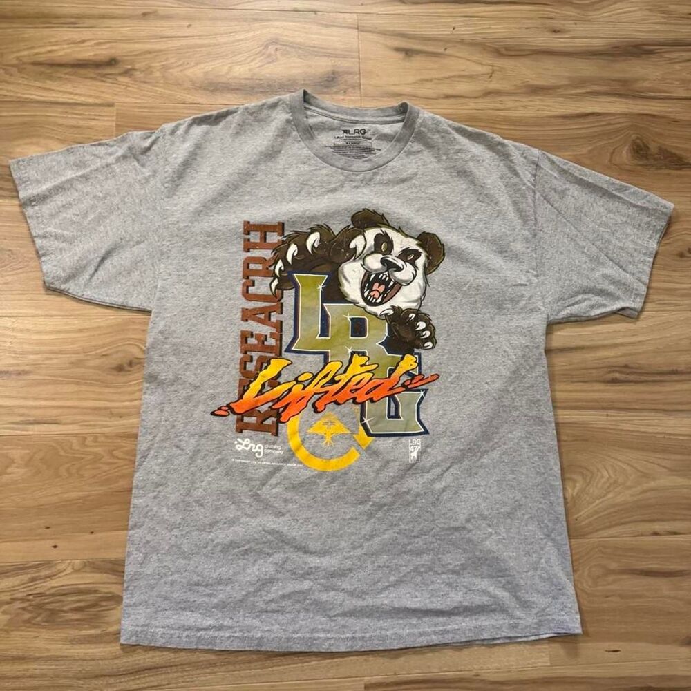 Y2K style Gray LRG Skater big print graphic tee size XL